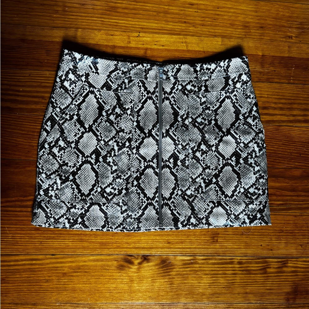 Free People Maya Mod Vegan Printed Mini Skirt